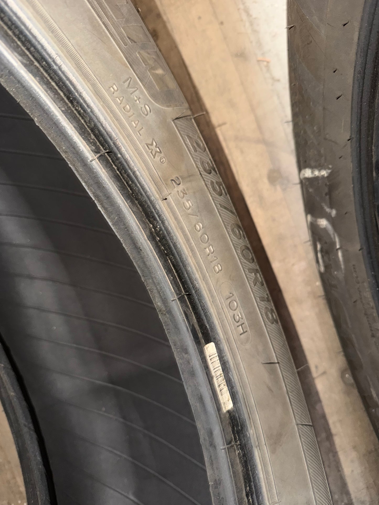 1 pneu d ete 235/60r18 michelin