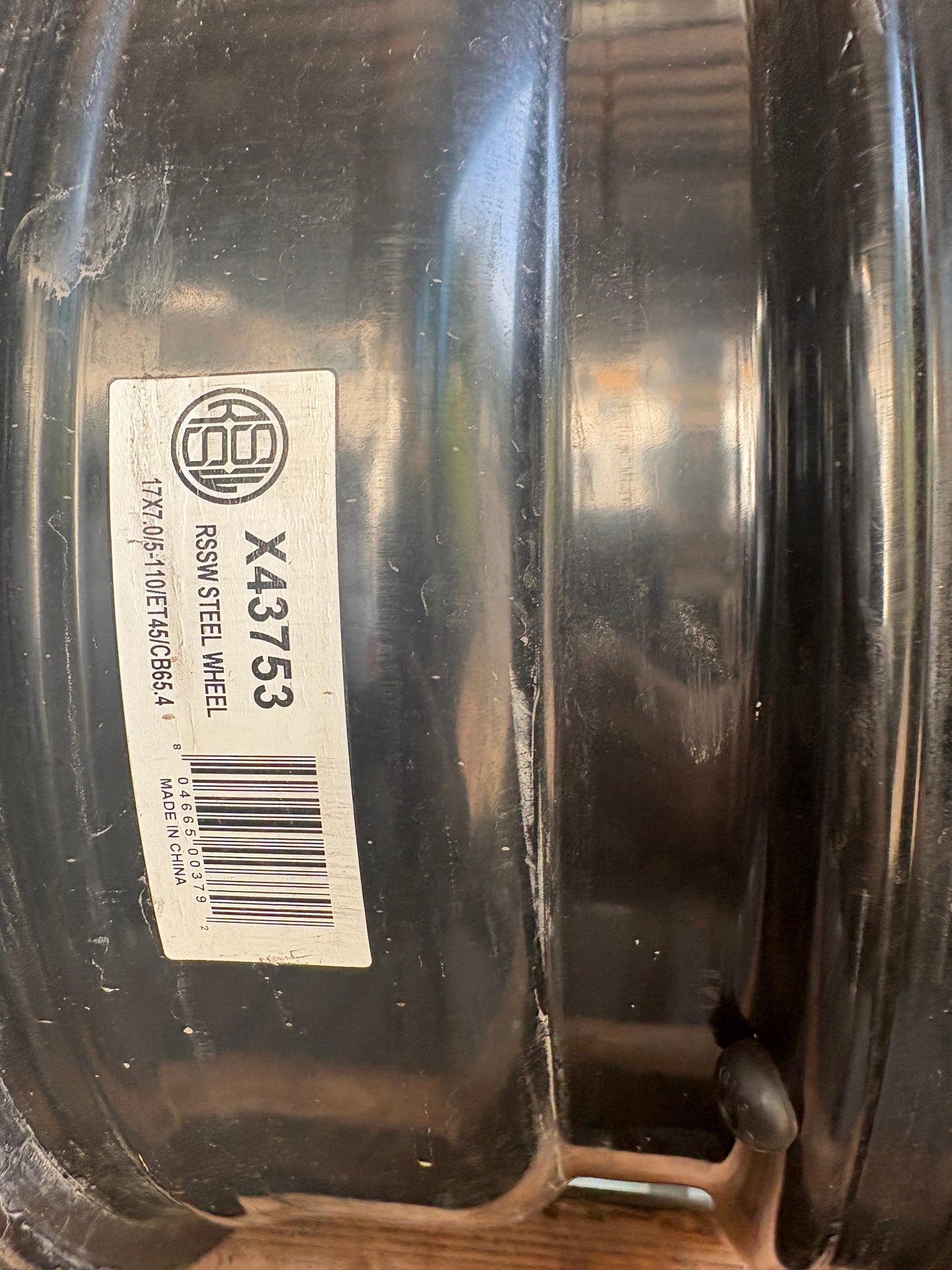 4 roues d acier 17 pouces 5x110 en tres bonne état