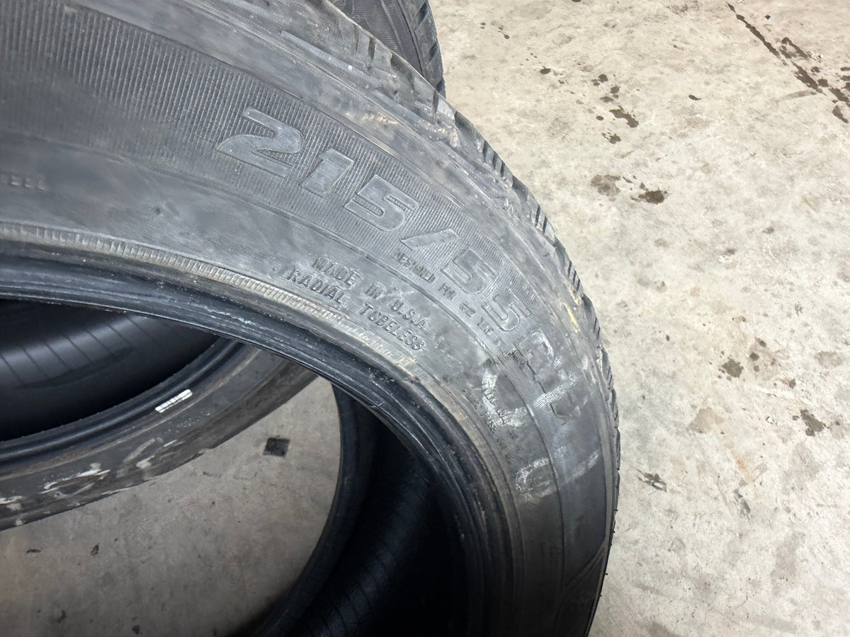 4 pneus d hiver 215/55r17 good year