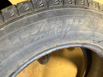 4 pneus d hiver 245/65r17 michelin