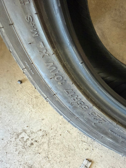 4 pneus d ete 225/55r17 cantara a l etat neuf