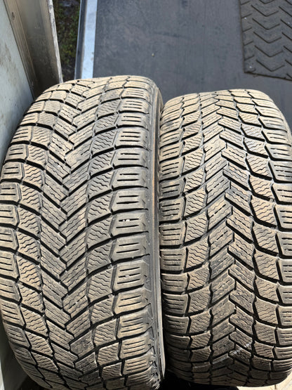 2 pneus d hiver 215/55r17 michelin