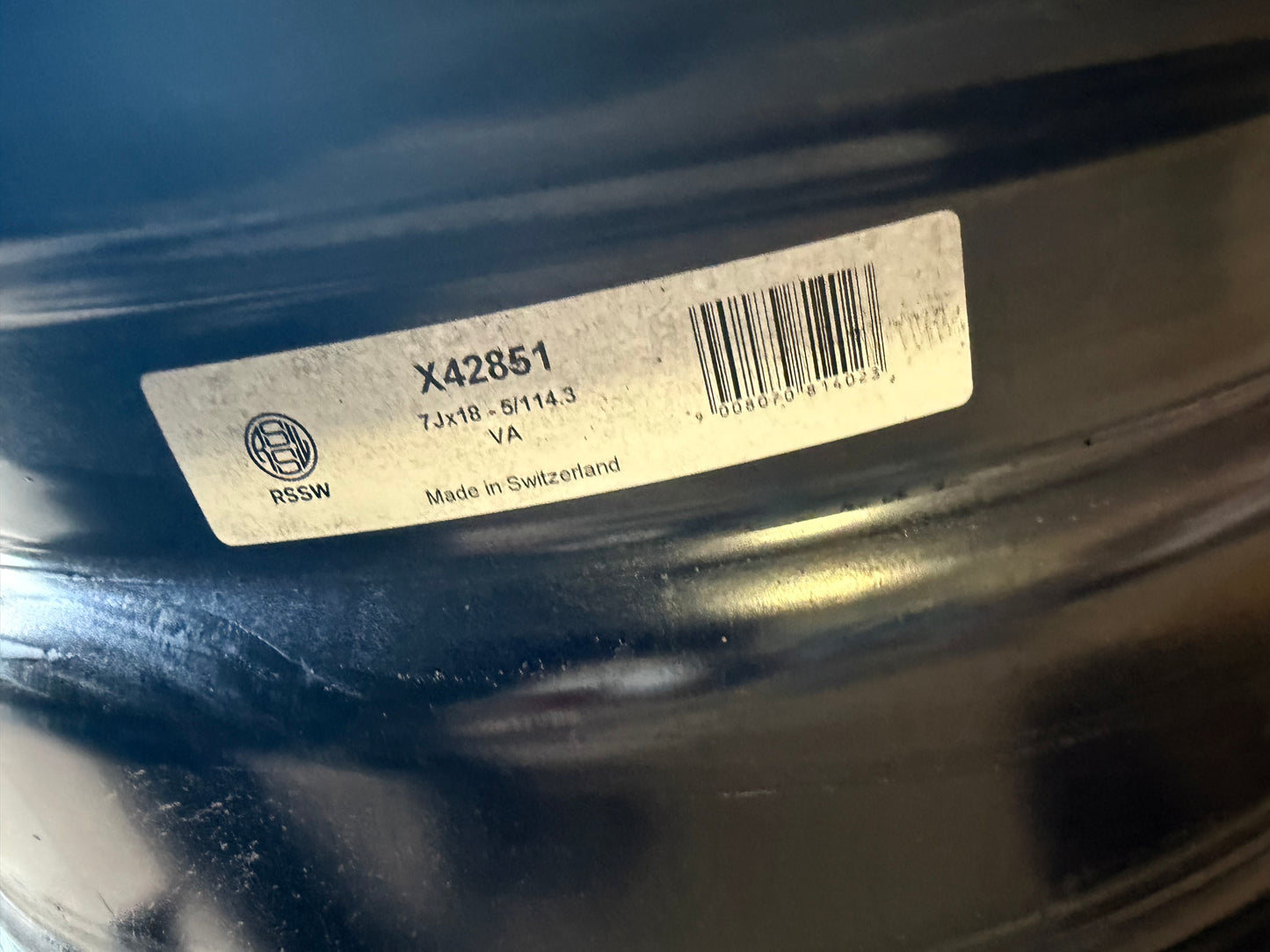 4 roues d acier 18 pouces 5x114.3 pour toyota en bon état