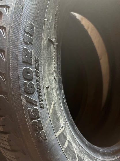 1 pneu d hiver 225/60r17 Michelin en bon état
