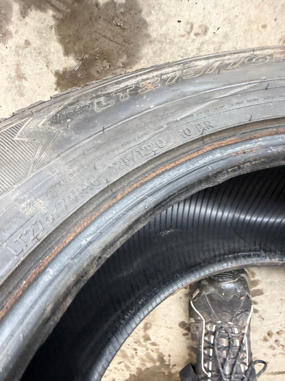 1 pneu d hiver lt 275/70r18 toyo 10 plies a l état neuf