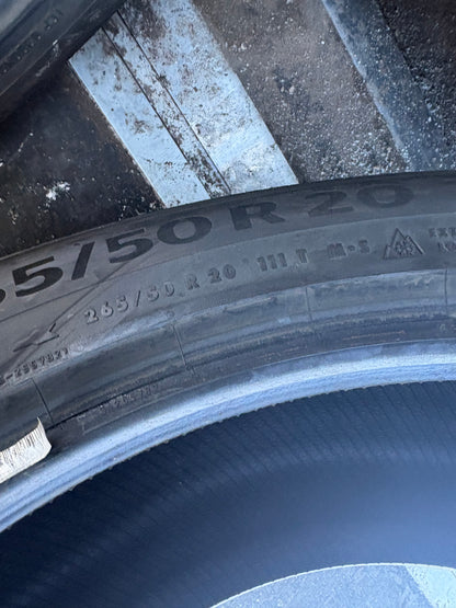 4 pneus d hiver 265/50r20 continental a l état neuf