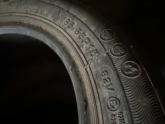 2 pneus d été 185/55r15 rotalla en bon état