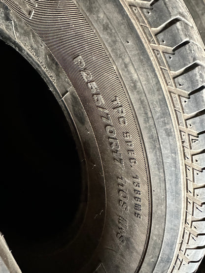 2 pneus d ete 255/70r17 bridgestone en bon etat