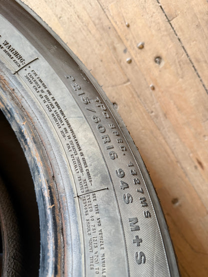 1 pneu d ete 215/60r16 firestone en tres bon etat