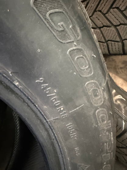 4 pneus d hiver 245/60r18 bf goodrich en très bon état