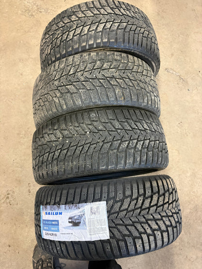4 pneus d hiver 225/40r18 sailum a l etat neuf