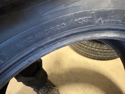 4 pneus hiver 245/50r20 michelin en bon état