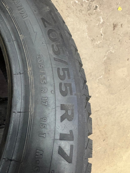 4 pneus d hiver neuf 205/55r17 continental en liquidation