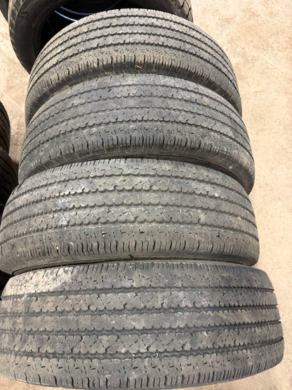 4 pneus d ete lt 245/75r16 bridgestone 10 plies