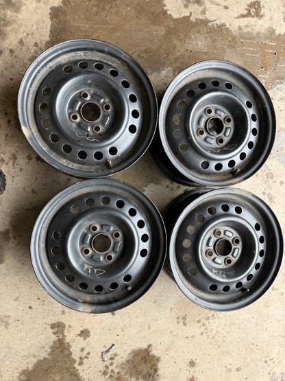 4 roues d acier 14 pouces 4x100 pour hyundai accent