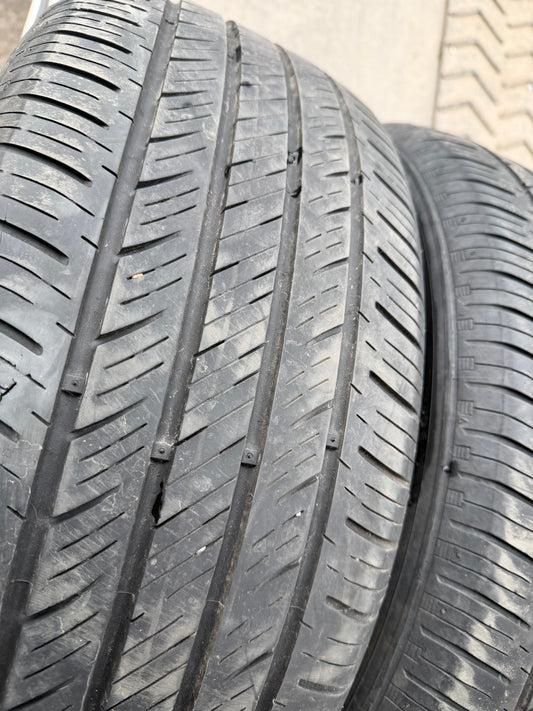 2 pneus d ete 215/55r16 hankook en bon état