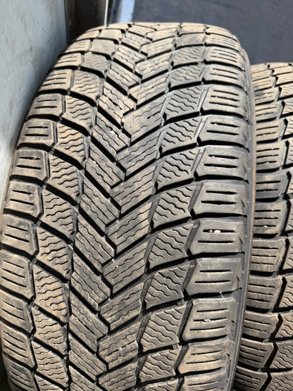 2 pneus d hiver 215/55r17 michelin