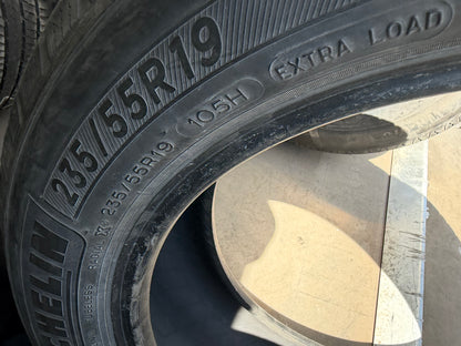 4 pneus d ete 235/55r19 michelin en bon etat