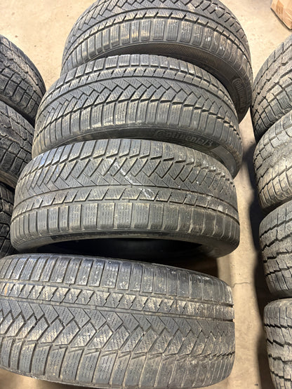 4 pneus d hiver 225/45r18 continental run flat en bon état