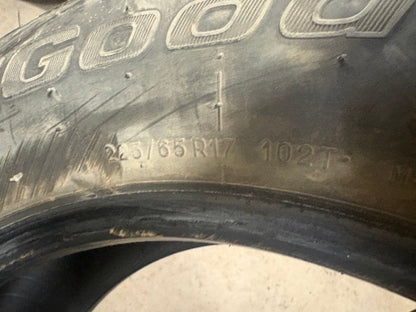 4 pneus d hiver 225/65r17 bf goodrich en bon état