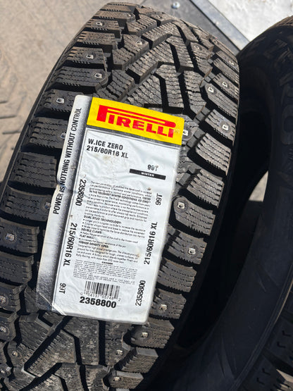 4 pneus d hiver neufs 215/60r16 pirelli a clous en liquidation