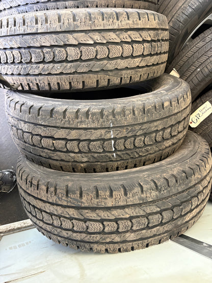 3 pneus d hiver lt 265/70r17 firestone 10 plies