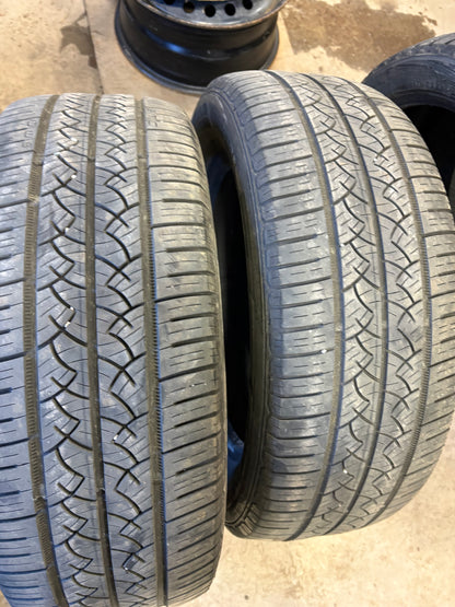 2 pneus d ete 225/60r17 continental en bon état