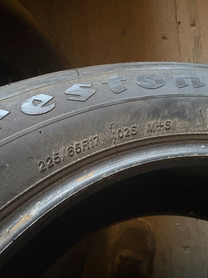 1 pneu d hiver 225/65r17 firestone a l état neuf