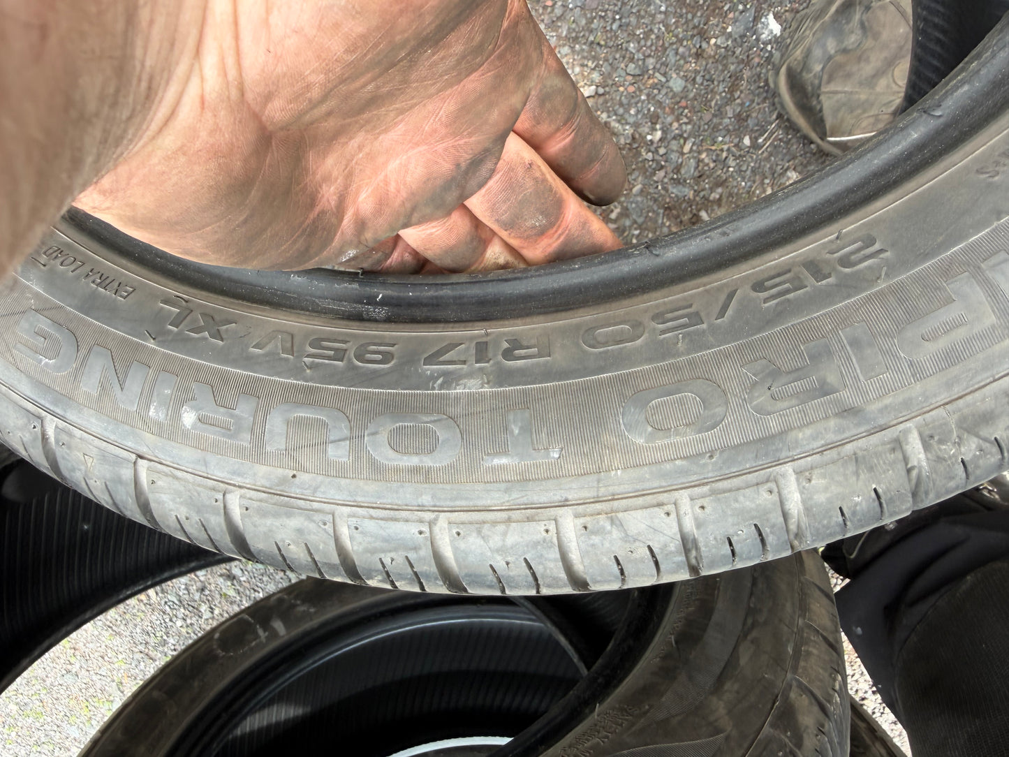 4 pneus d ete 215/50r17 gt radial en bon etat