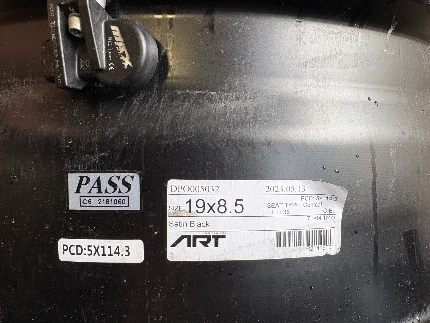4 mags dai 19 pouces 5x114.3 avec capteur pour tesla