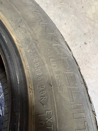 2 pneus d hiver 205/60r16 nokian