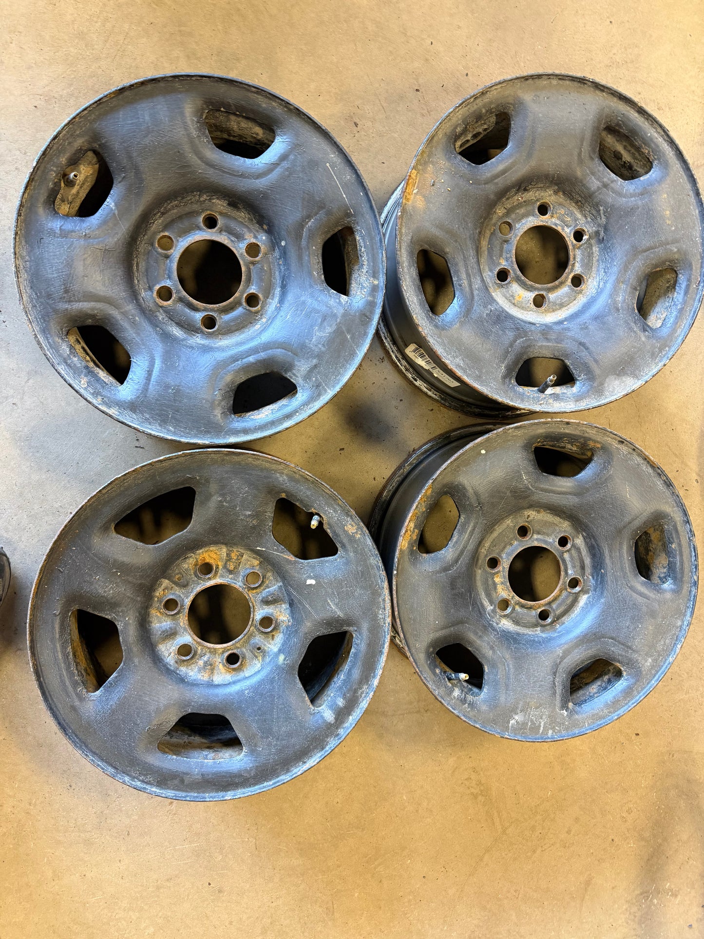 4 roues d acier 17 pouces ford f-150 6x135