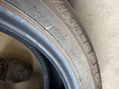 4 pneus d hiver 205/55r16 gt radial