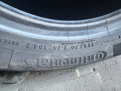 1 pneu neuf 215/70r16 continental
