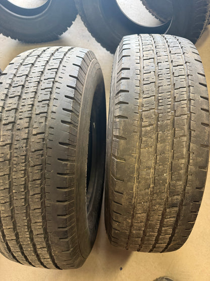 2 pneus d ete lt 245/75r16 hankook 10 plies en bon etat