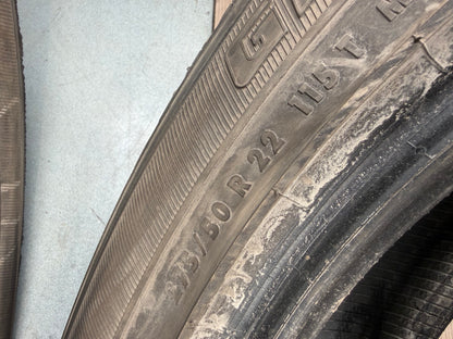 4 pneus d ete 275/50r22 general en bon état