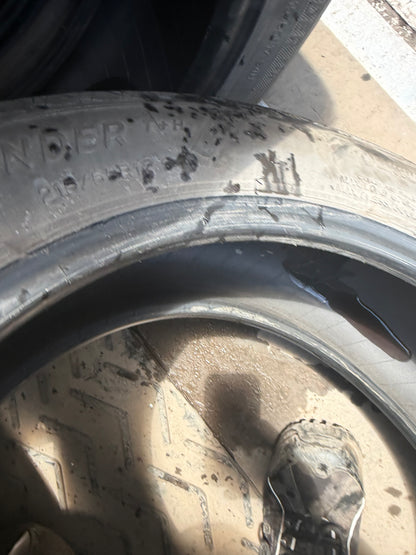 4 pneus d ete 215/55r17 michelin en tres bon état