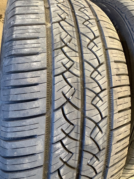 2 pneus d ete 225/60r17 continental en bon état